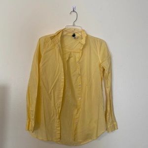 H&M button up flannel yellow